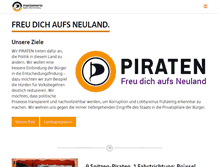 Tablet Screenshot of piratenpartei-bw.de